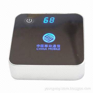 Mobile Power Bank, 8,400mAh Capacity, Sized 73 x 73 x 22mm with LED Light